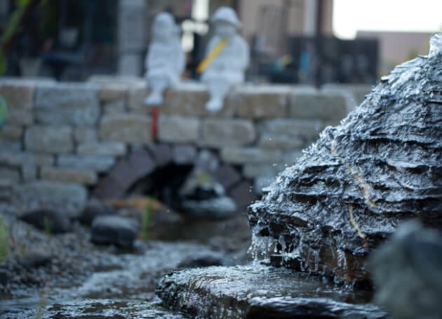 Decorative stone design of Rock Shoppe in Plymouth, MI